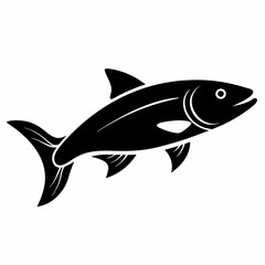 Salmon Black silhouette
