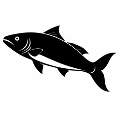 Salmon Black silhouette