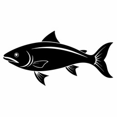 Salmon Black silhouette
