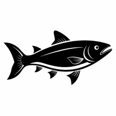 Salmon Black silhouette