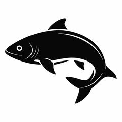 Salmon Black silhouette