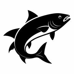 Salmon Black silhouette