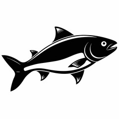 Salmon Black silhouette