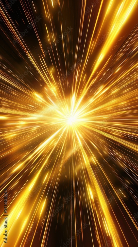 Aufkleber orange light effect to simulate high speed when zooming in to the center.