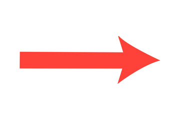 Straight red pointer arrow png background