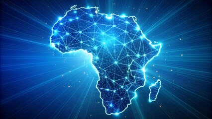 Africa's Digital Tapestry: A Network of Innovation and Connectivity  AI Generated