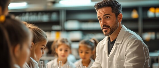 Inspiring Science Teacher Leading Engaged Students in Collaborative Experiment in Bright Lab Setting