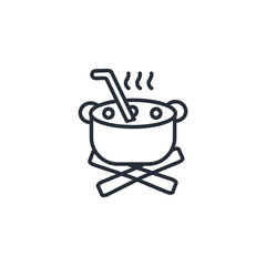 Cooking icon. vector.Editable stroke.linear style sign for use web design,logo.Symbol illustration.