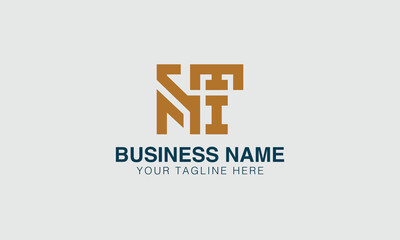 Fototapeta premium NT N nt initial logo | initial based abstract modern minimal creative logo, vector template image. luxury logotype logo, real estate homie logo. typography logo. initials logo