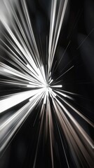 Obraz premium White light effect to simulate high speed when zooming in to the center.