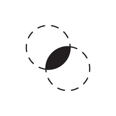 merge icon design, isolated on white background, vector illustration