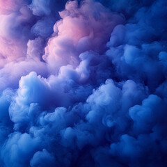 light blue and dark blue smoke