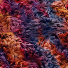 Obraz premium High Quality Colorful Fur Texture Tile