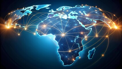 Africa: A Digital Tapestry of Connectivity  AI Generated