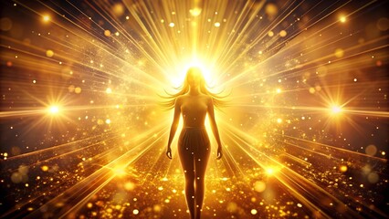 Golden Hour Radiance: A Celebration of Feminine Strength  Generative AI