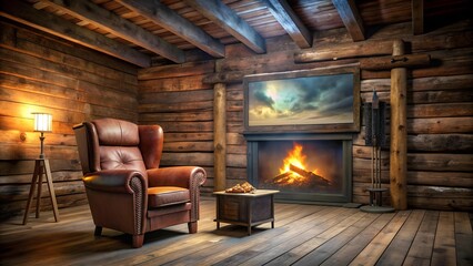 A Cabin Retreat for Movie Magic  Generative AI