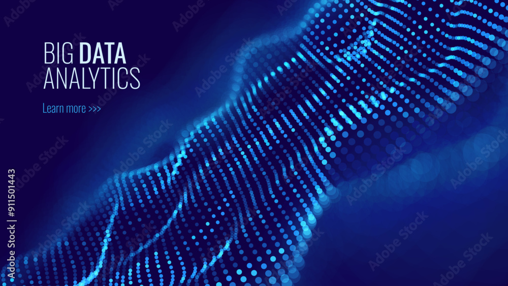 Fototapete Digital Technology Speed Connect Tech Particles Background. Cyber Nano Innovation Concept. Abstract Communication. Global Network Connection. AI Big Data Vector Illustration.