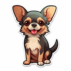 A cheerful Chihuahua illustration perfect for d&eacute;cor, gifts, and various commercial uses.