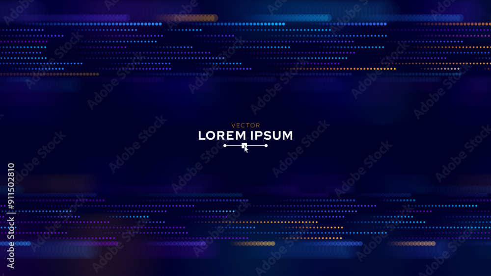 Aufkleber Digital Data Flow Speed Lines Background. Big Data Technology Lines. Fast Wireless Data Transmission. High Speed of Light Trails. Information Flow in Virtual Reality Cyberspace. Vector Illustration.