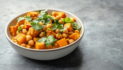Sweet potato gnocchi with gourmet presentation