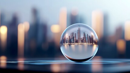 AI-powered city, futuristic urban design, digital society, holographic technology