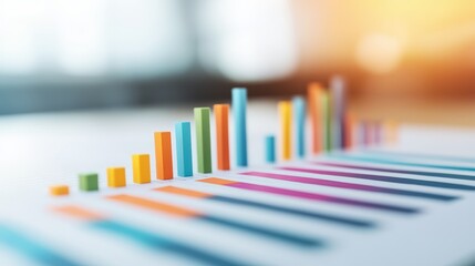 Obraz premium Comparison chart of SEO performance before and after optimization efforts