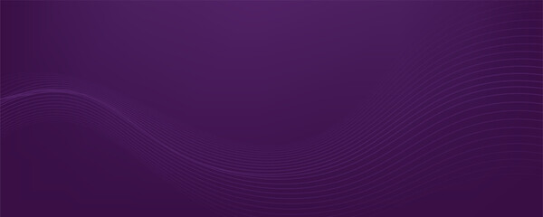 Abstract purple background with dynamic wavy  lines