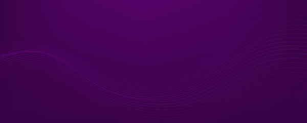 Abstract purple background with dynamic wavy  lines