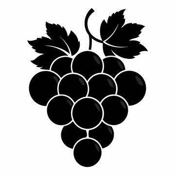 recommend clip art: Grapes silhouette vector, Bunch of grapes with leaf, silhouette of grapes