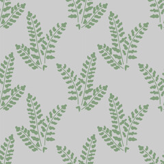 Woodsia vector decorative fern pattern
