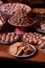 close up of candies, candies in a box, candies in a box, close up of chocolate candies, sweets...