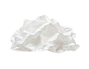 Obraz premium crumpled paper isolated on white