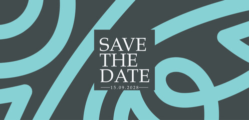 Save the date banner. Can be used for business, marketing and advertising. logo graphic design of event summit made for Technology and upcoming events. Vector EPS 10