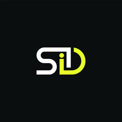 sid Letter Initial Logo Design Template Vector Illustration