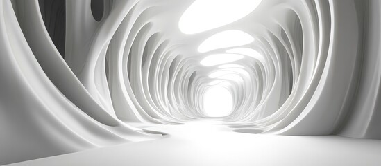 Abstract 3D Architectural Illustration Background