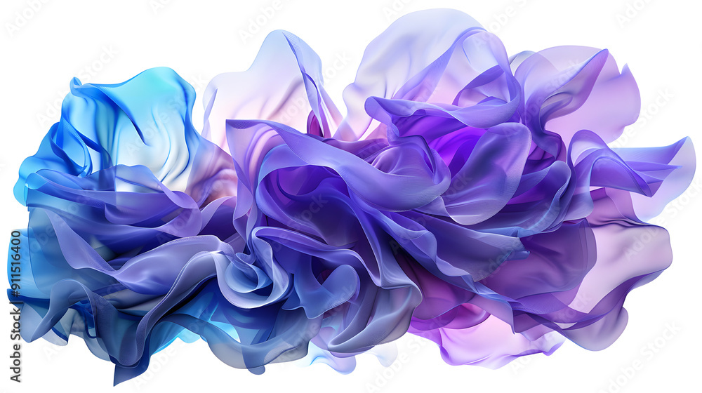 Poster abstract shapes. white background. iridescent colors. 3d render. soft light. transparent glassy text