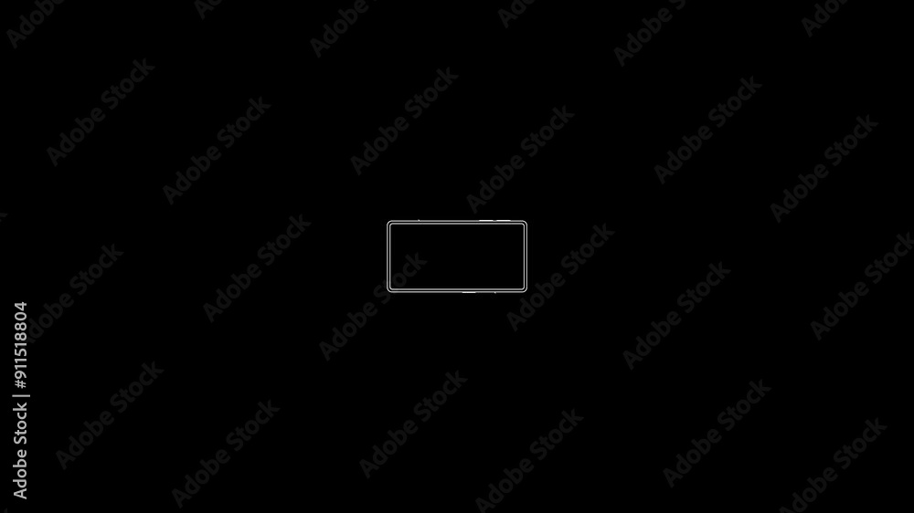 Poster phone rotation icon animation,rotate phone concept