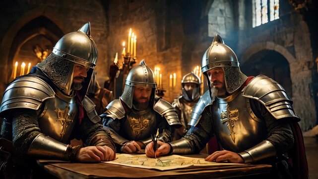 A medieval war council