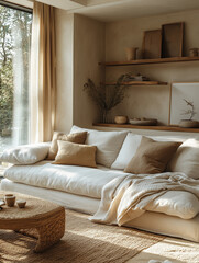 Obraz premium Cozy and stylish apartment living