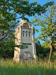 Osterwieck im Harz in Sachsen-Anhalt, Landschaft beim Bismarckturm