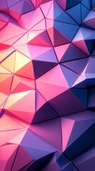 Obraz premium Abstract Digital Futuristic Geometric 3D Background with Intricate Polygonal Patterns.
