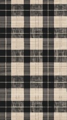 Obraz premium Classic black and brown checkered print, matte, flat.
