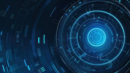 Obraz premium Abstract Futuristic Technology Background