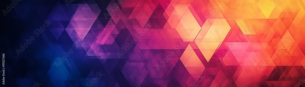 Aufkleber  creative and colorful background with bold geometric patterns and textured gradients forming an intricate abstract design that blends elements of technology