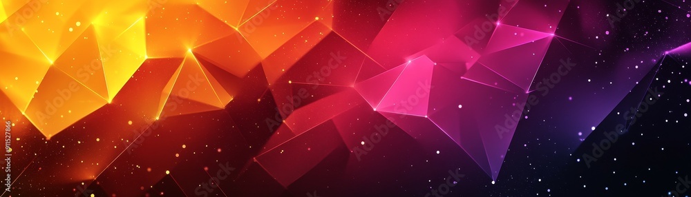 Aufkleber creative and colorful background with geometric patterns and textured gradients forming an artistic abstract design that combines elements of technology