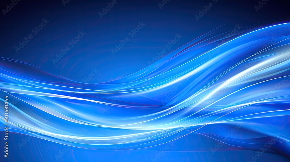 Poster Digital abstract background with moving lines and ample copyspace