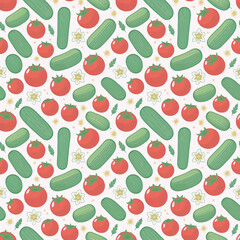 seamless pattern with vegetables