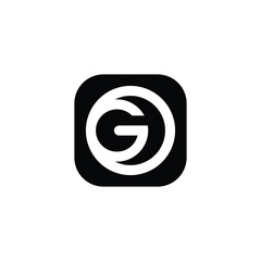 GO or OG monogram logo design vector