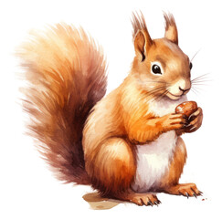 Obraz premium PNG Squirrel rodent mammal animal.