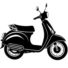 scooter isolated on white